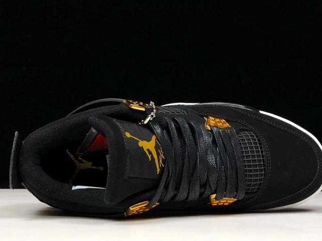 Cheap TB 4 Royalty Black Jordan Gold-White Air 308497-032 Metallic 0728
